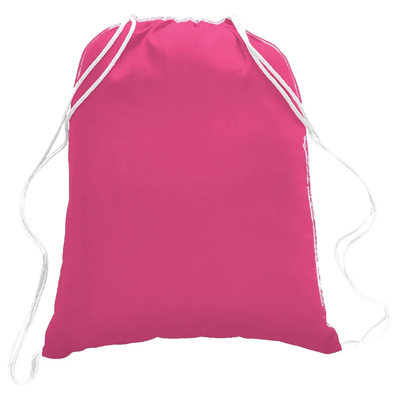 5.5 oz. Cotton Canvas Drawstring Backpack view 2