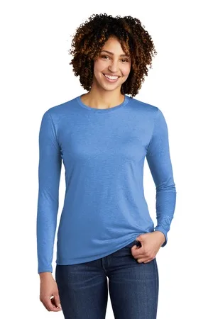 Allmade ® Women's Tri-Blend Long Sleeve Tee view 2