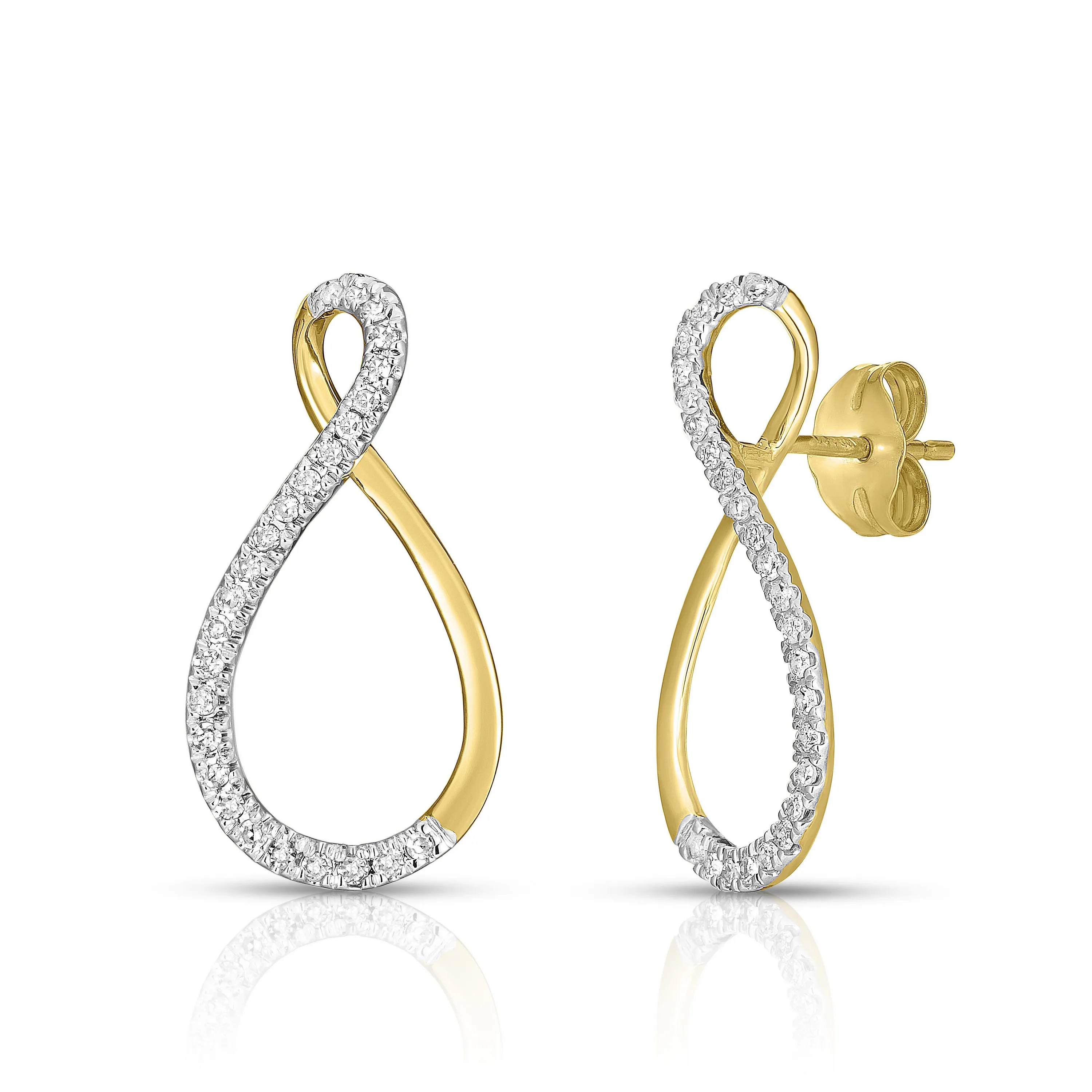 Jilco Inc Diamond Earrings - Yellow Gold .33twt