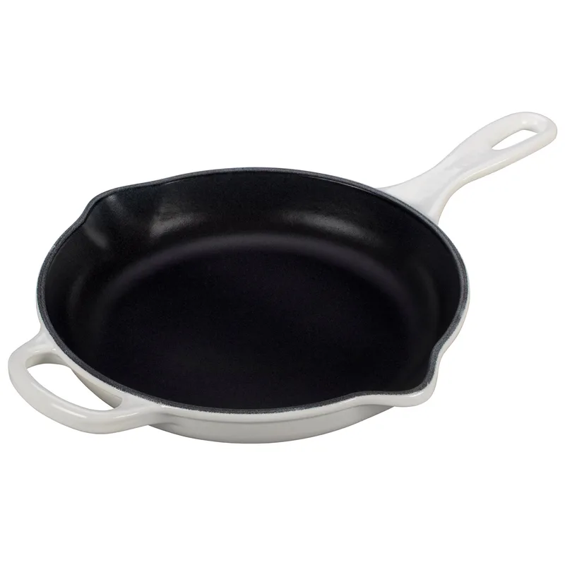 Le Creuset 9" Signature Cast Iron Skillet White