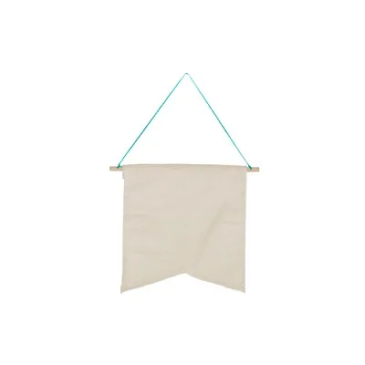 Continued Wallflower Medium Pennant (Natural Canvas) view 3