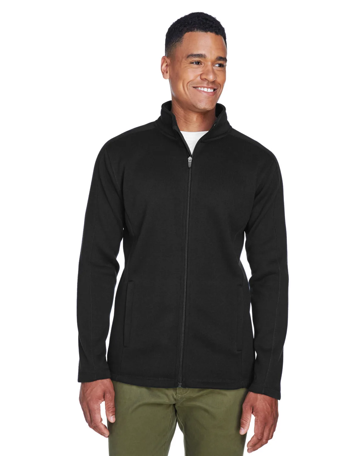 Devon and Jones® Men's Bristol Full-Zip Sweater Fleece Jacket