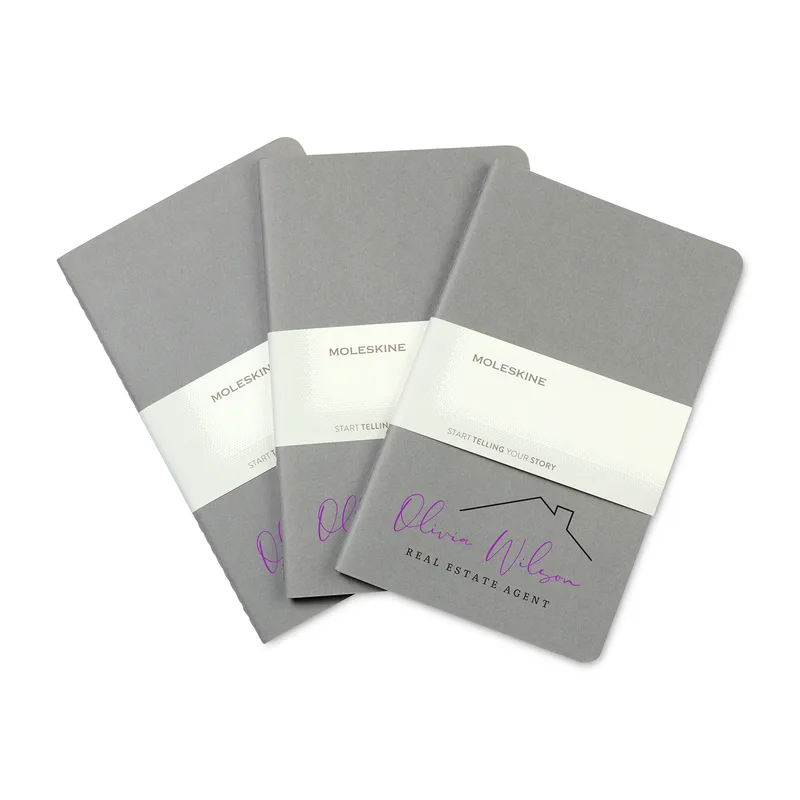 Moleskine® Large Cahier 3-Pack - Pebble Grey