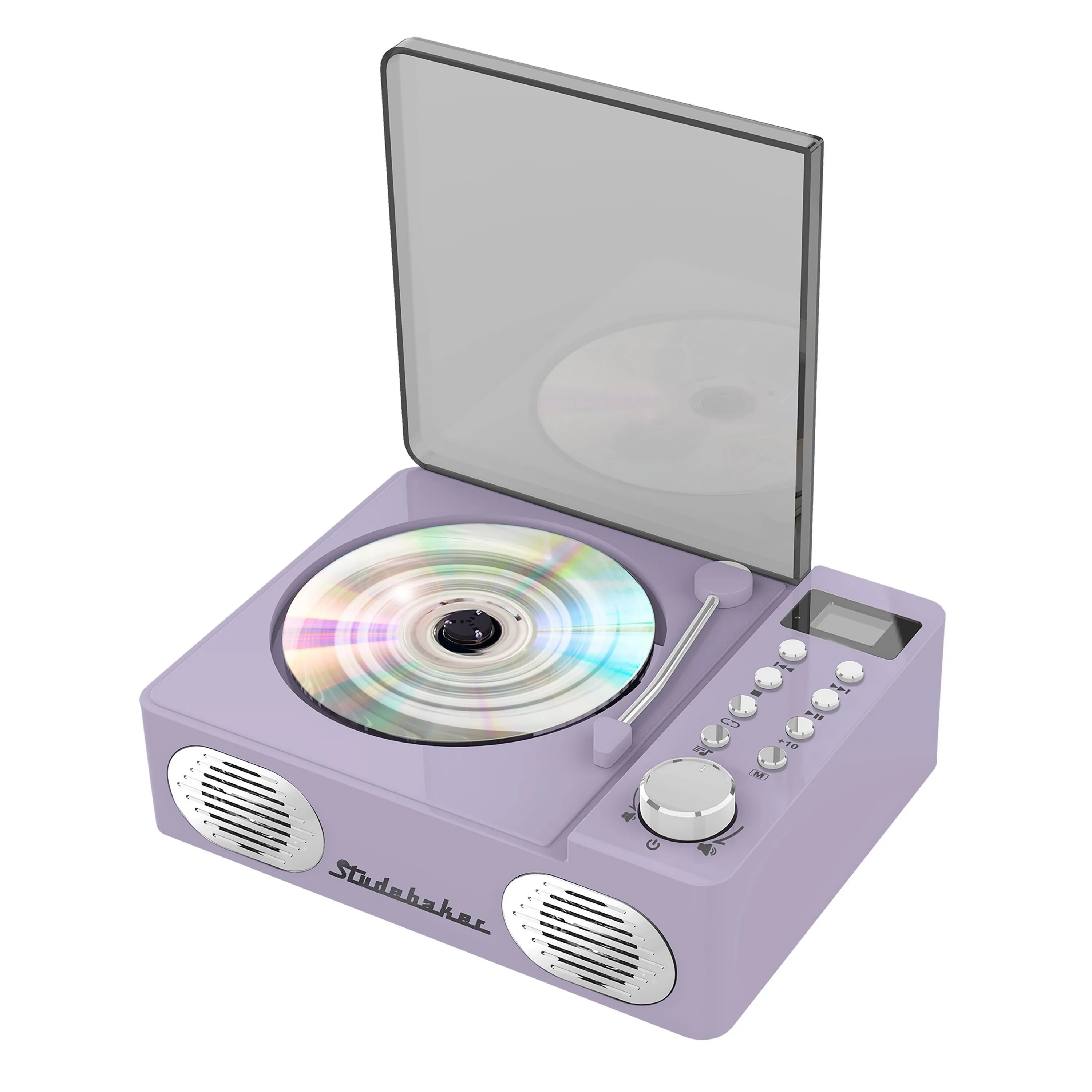 Studebaker Retro Cd Player w/Bluetooth - Lavender Purple