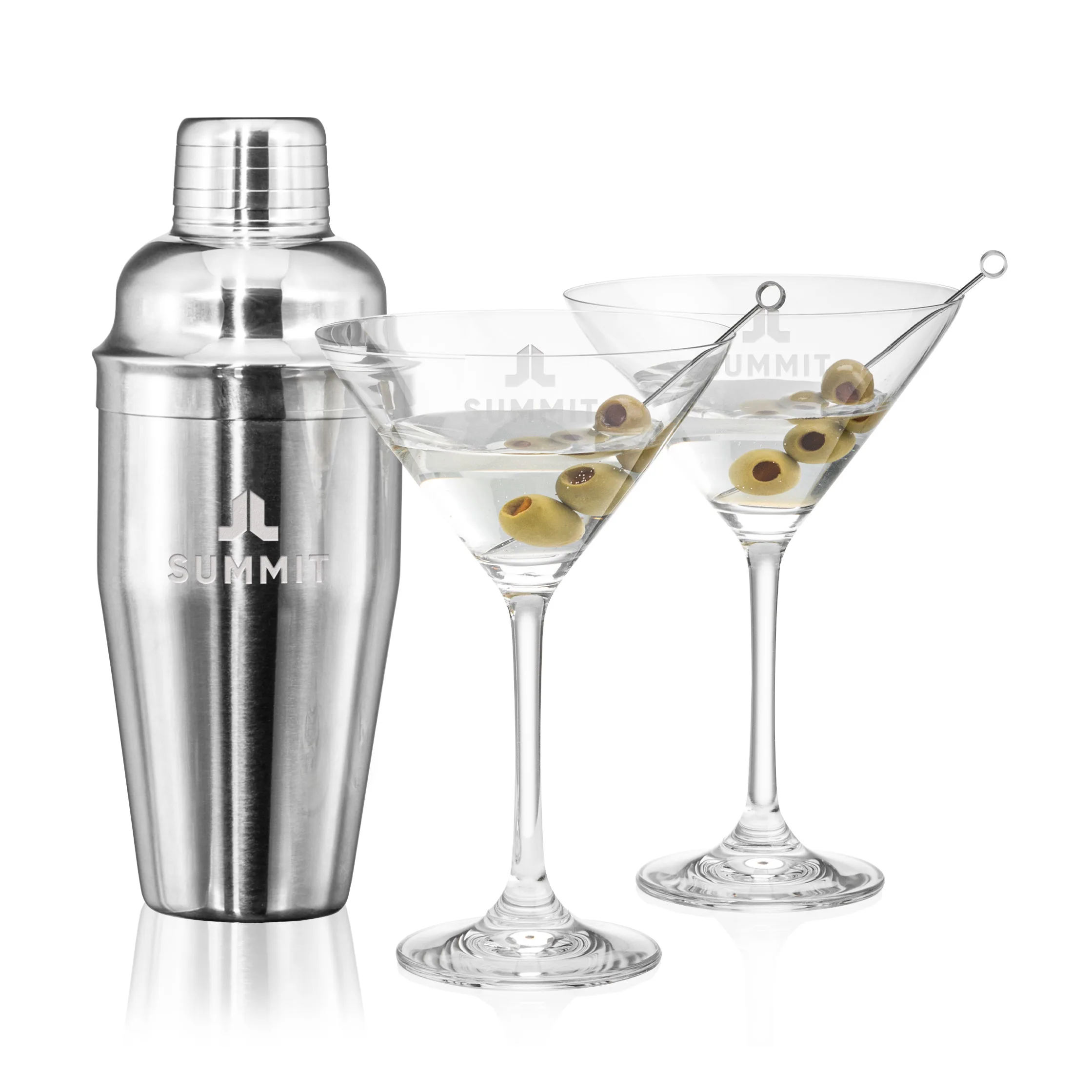 Shaker Martini Set, Shaker & Burlington, Set of 3