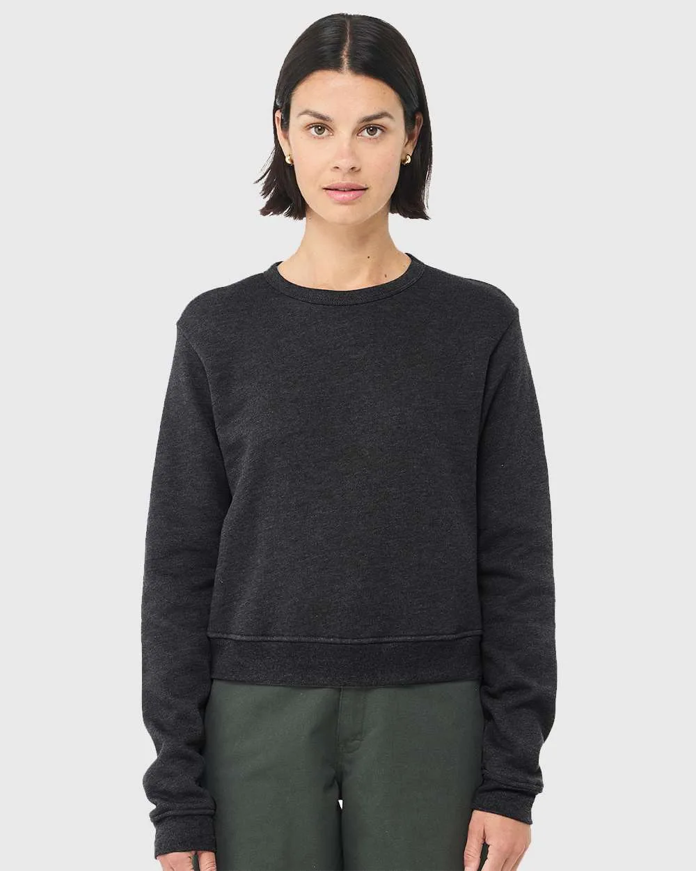 BELLA+CANVAS® Women's Sponge Fleece Classic Crewneck Pullover view 3