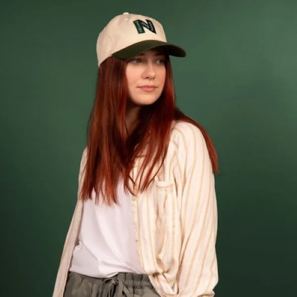 6-Panel Hat - Curved Brim - Unstructured - Cotton Twill