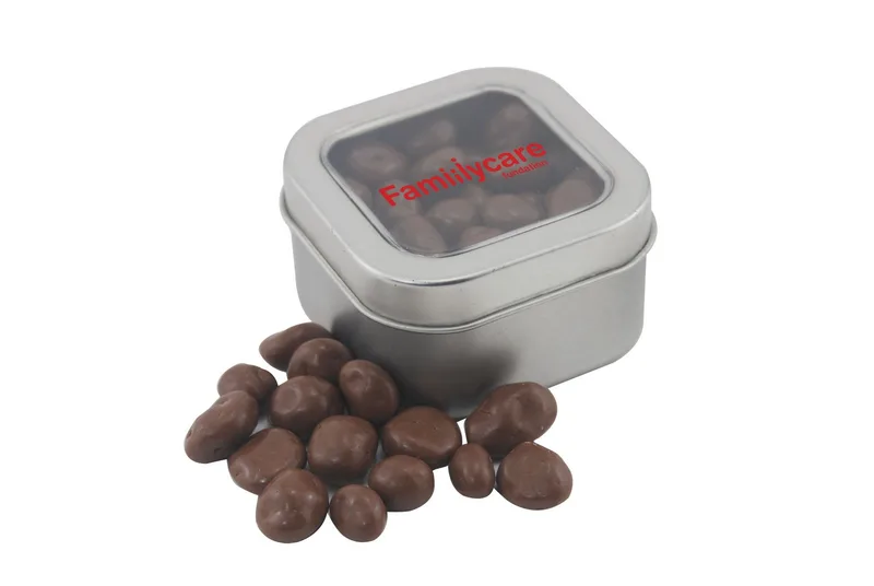 Window Tin w/Choc Raisins