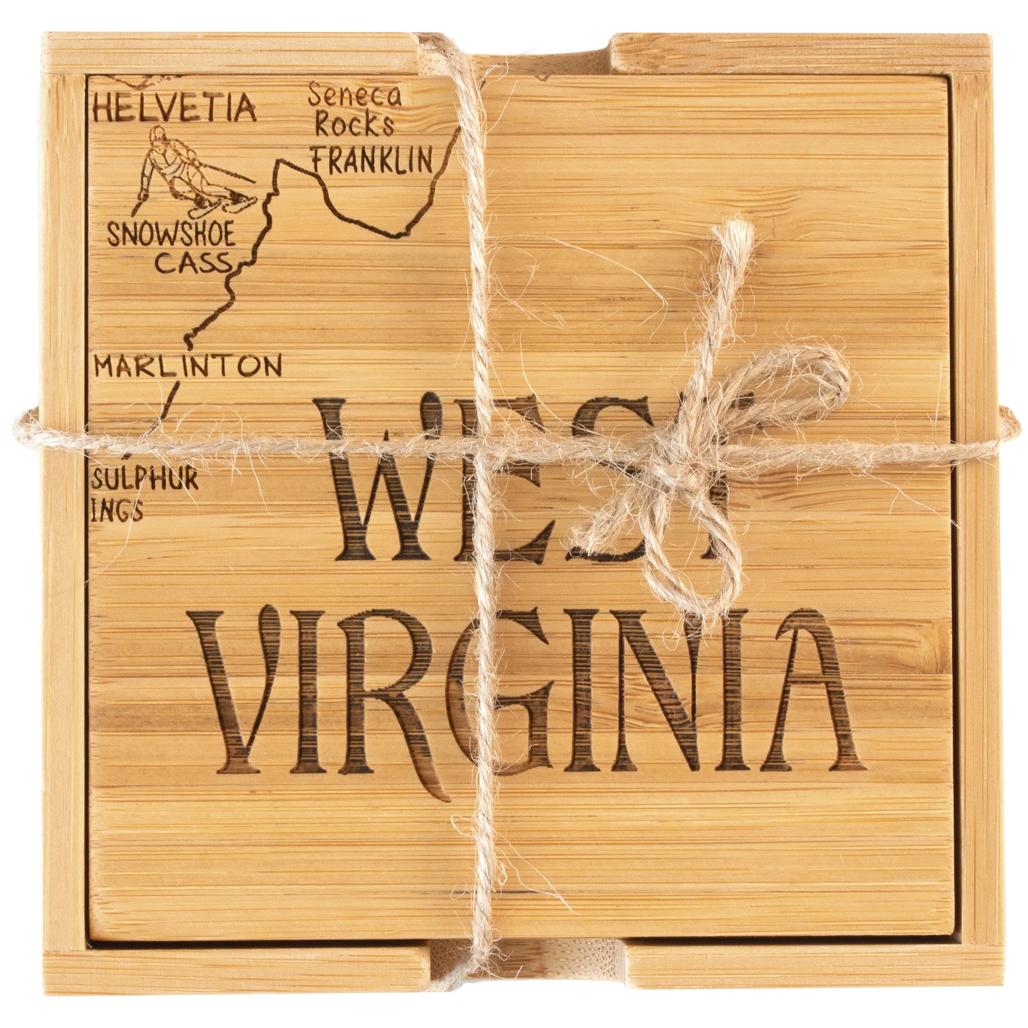 West Virginia Puzzle Coaster Set view 4