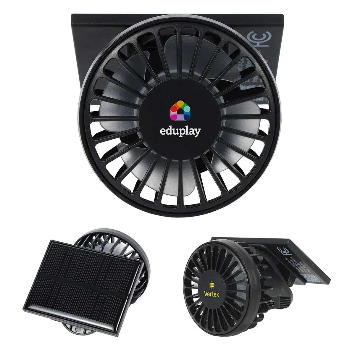 Cool Aid Solar-Powered Portable Fan With Clip