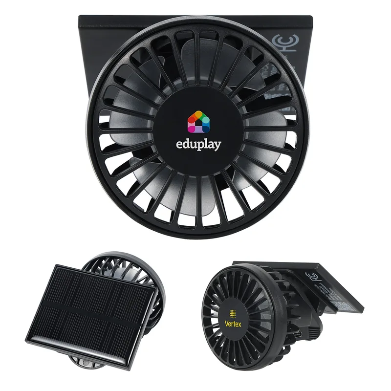 Cool Aid Solar-Powered Portable Fan With Clip