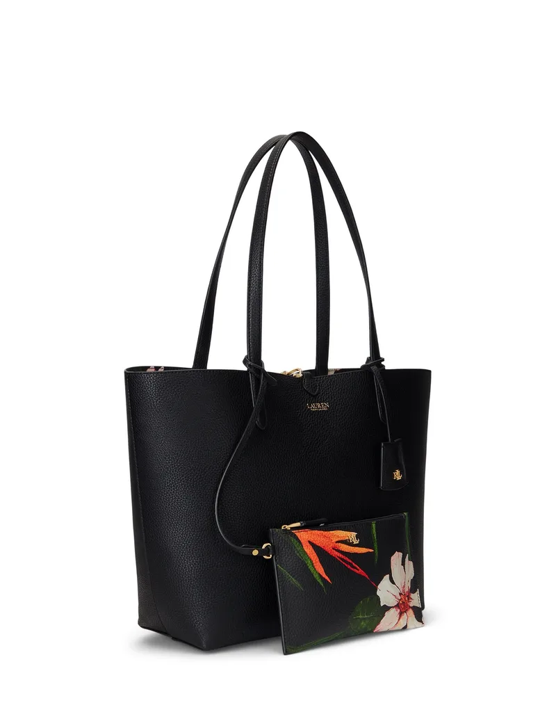 Ralph Lauren Floral Faux-Leather Reversible Tote