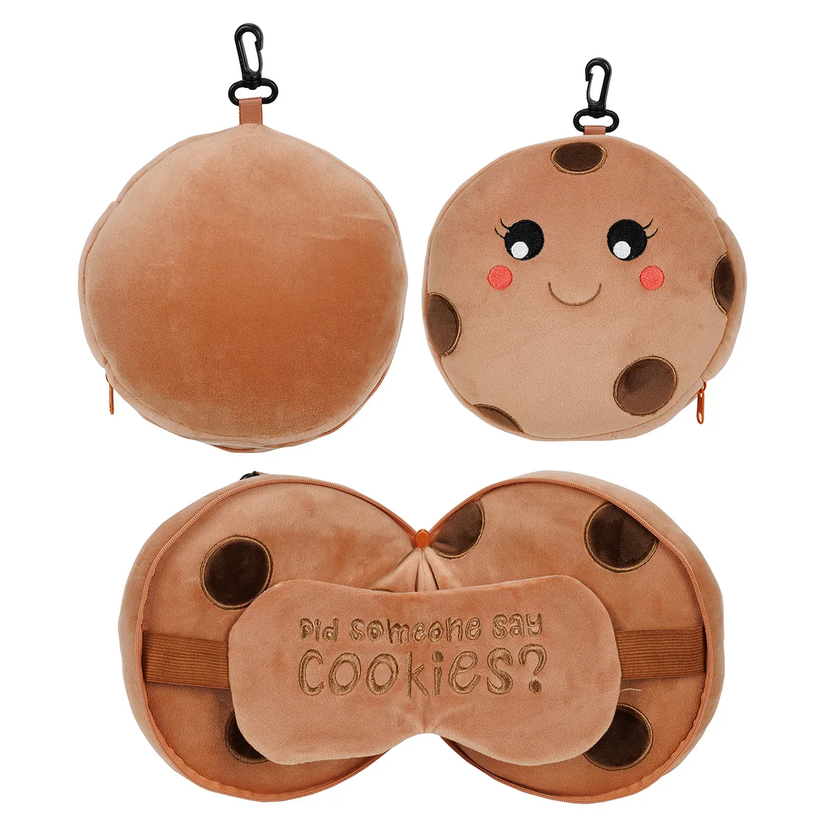 Comfort Pals™ Cookie 2-in-1 Pillow Sleep Mask view 2