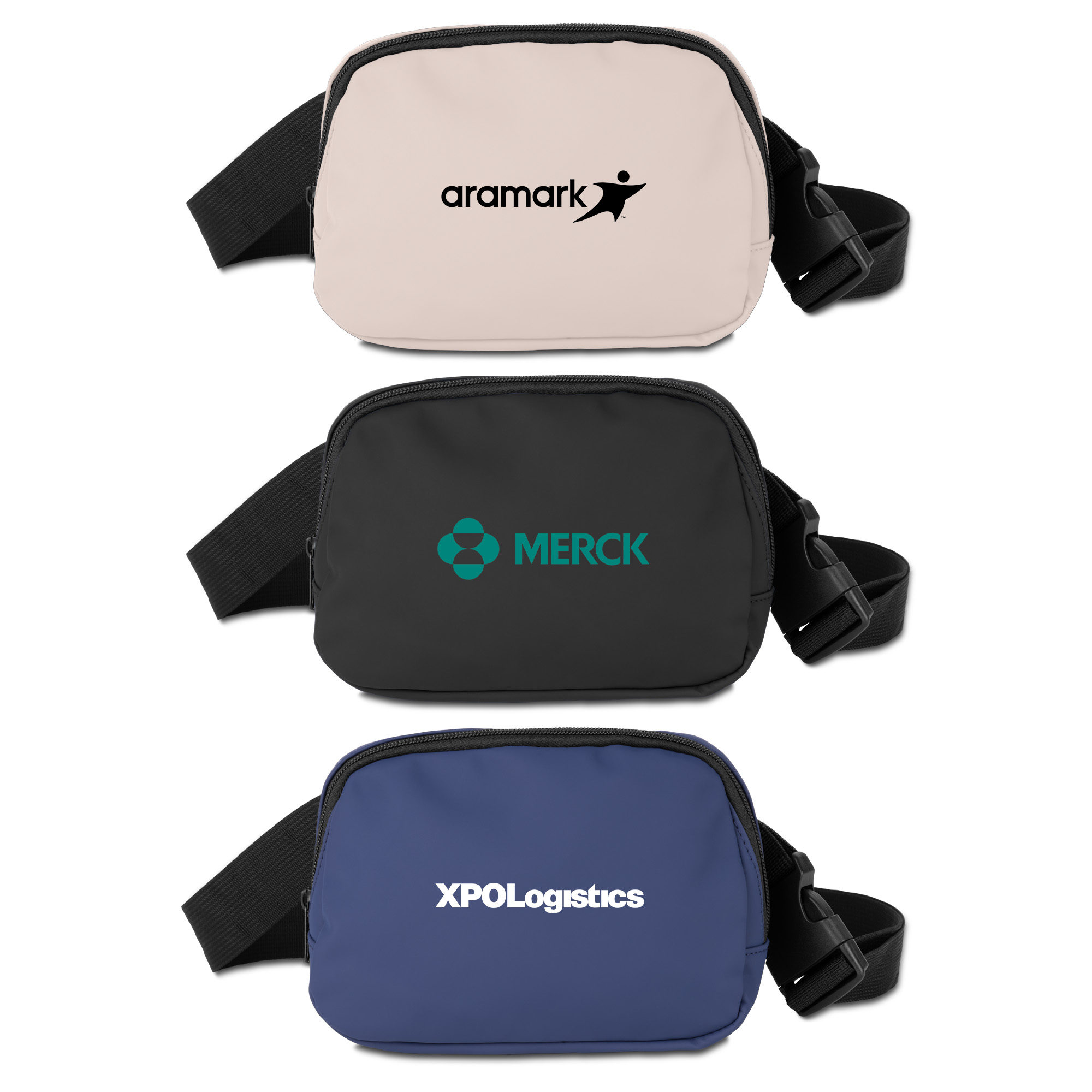 Soft PU Fanny Pack w/Hidden Zipper