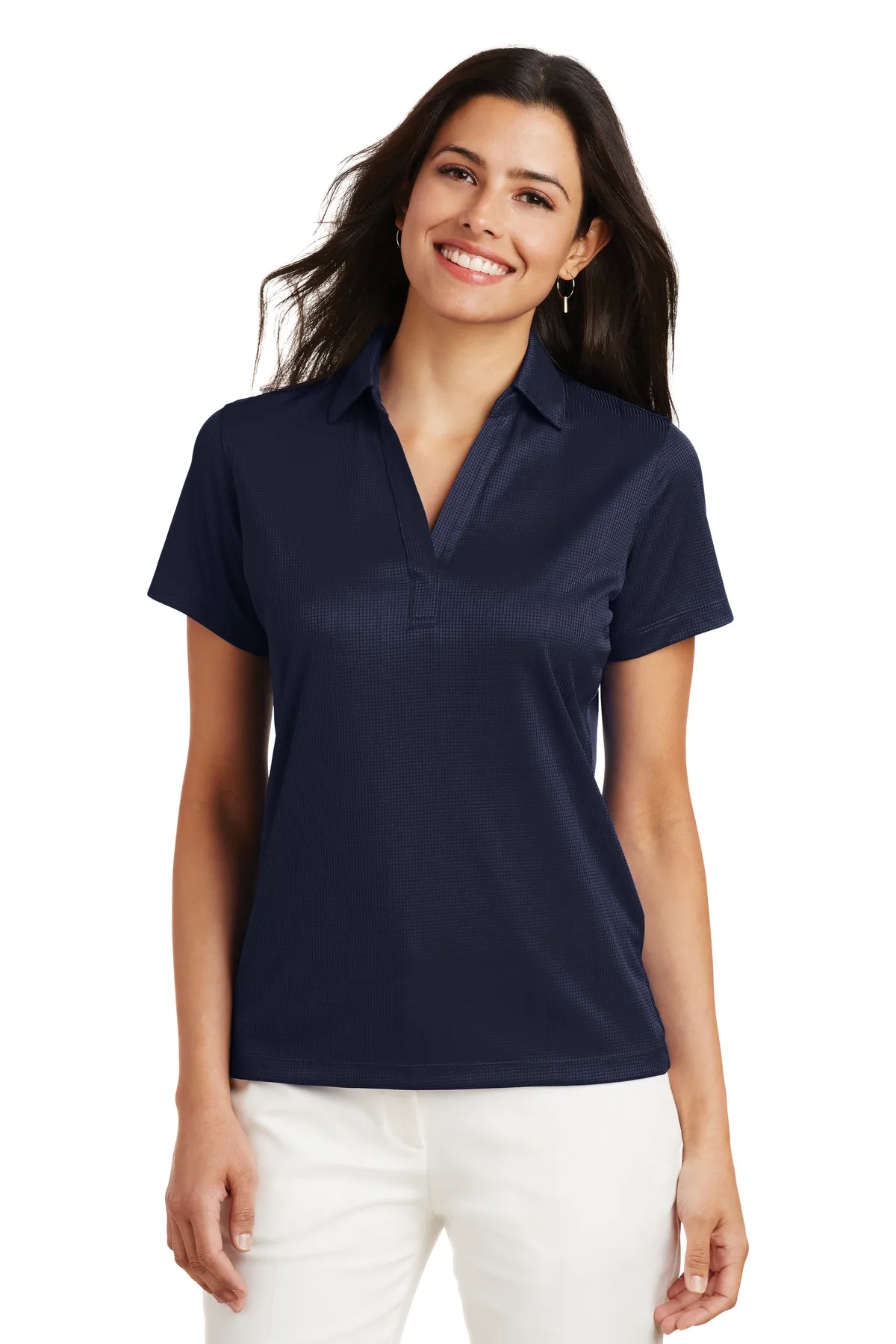 Port Authority® Women's Performance Fine Jacquard Polo. view 7