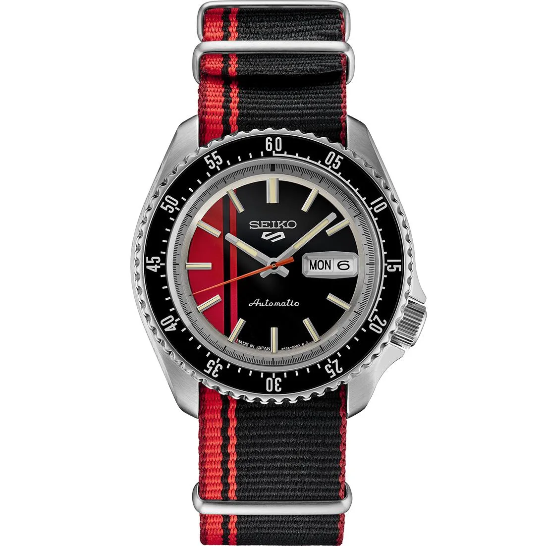 Seiko Watch 5 Sports Ss Automatic Red/Black Dial