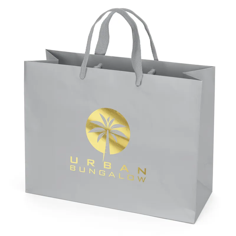 London - Matte Eurotote - Foil Print (13" x 5" x 10")