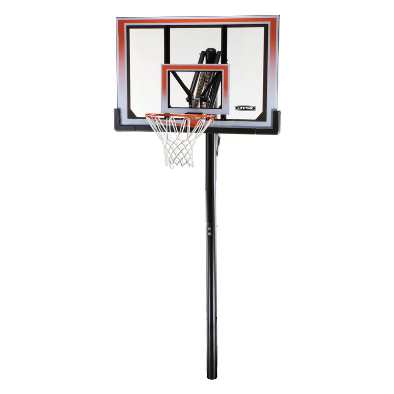 Lifetime Products In-Ground, 50" Steel-Framed Shatterproof Basketball System