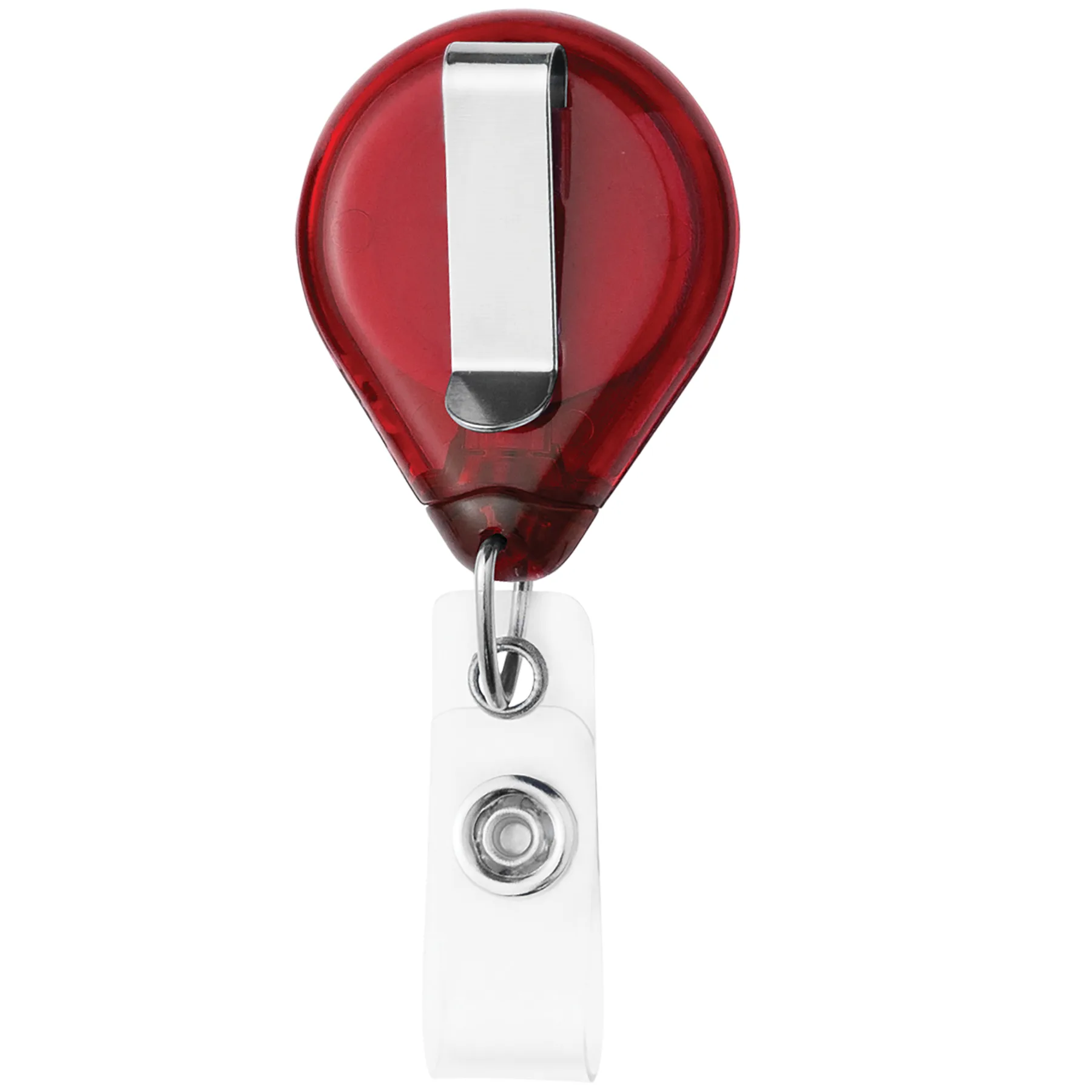 Translucent D-Bak Retractable Badge Reel - Translucent view 3