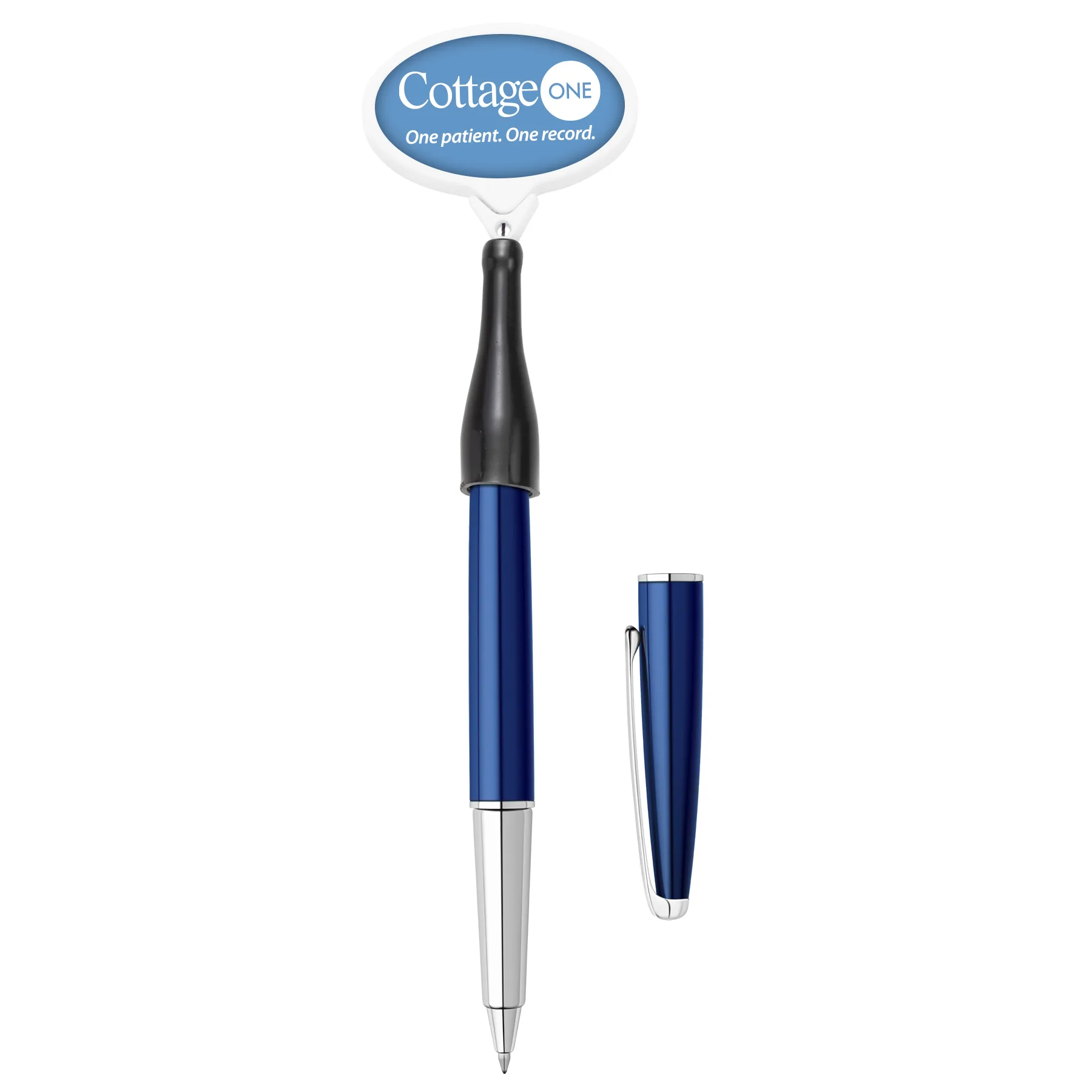 Anti-Microbial Oval Retractable Pen Holder view 4
