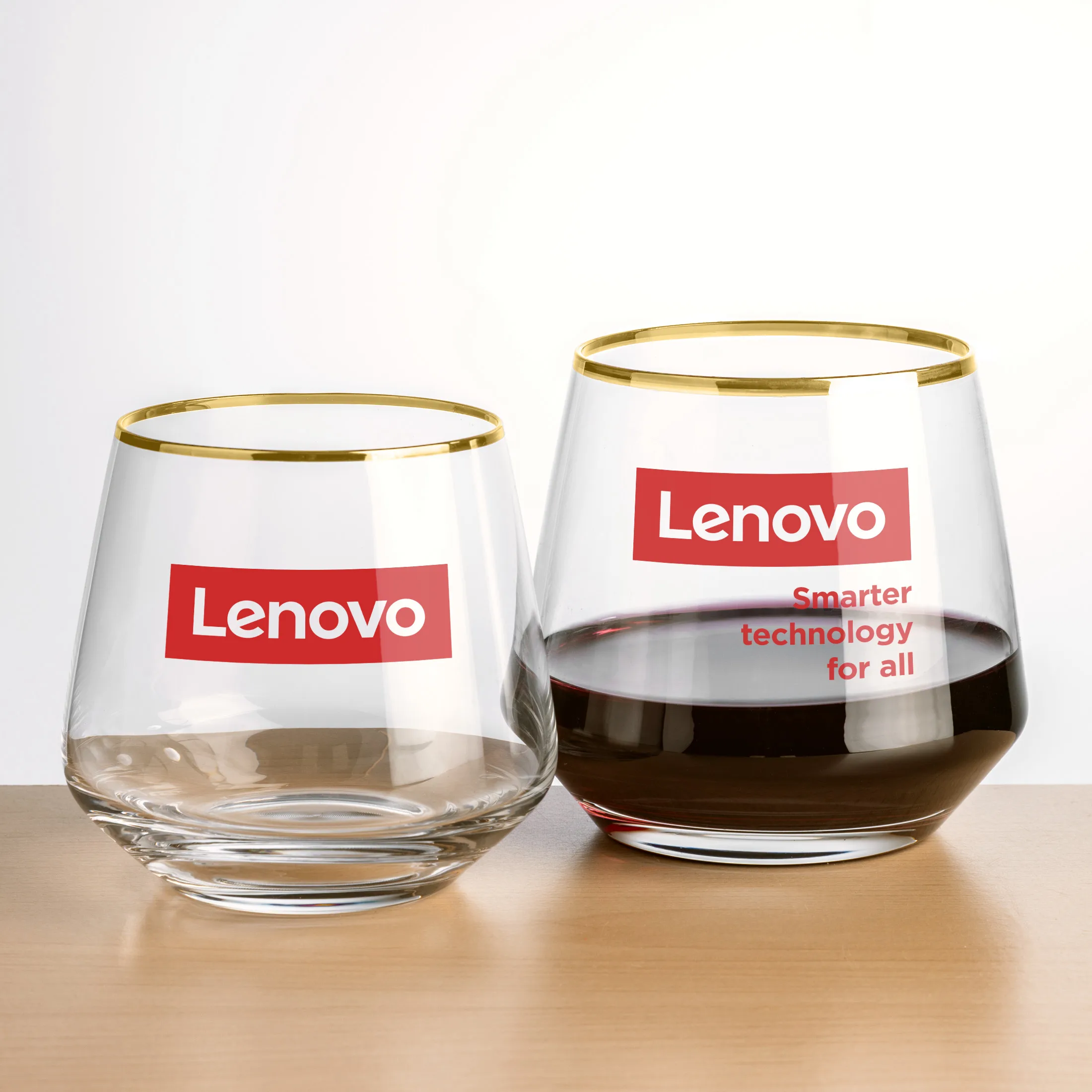 Glass Only, 1 Color, 1 Location Imprint, Gold