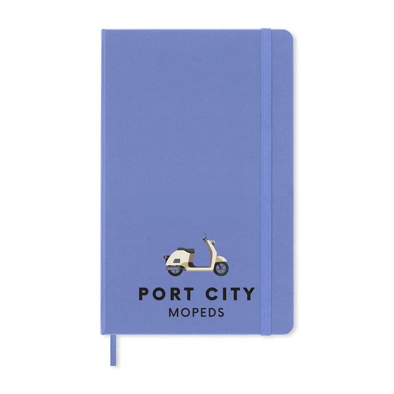 Moleskine® Hard Cover Ruled Large Notebook - Hydrangea Blue