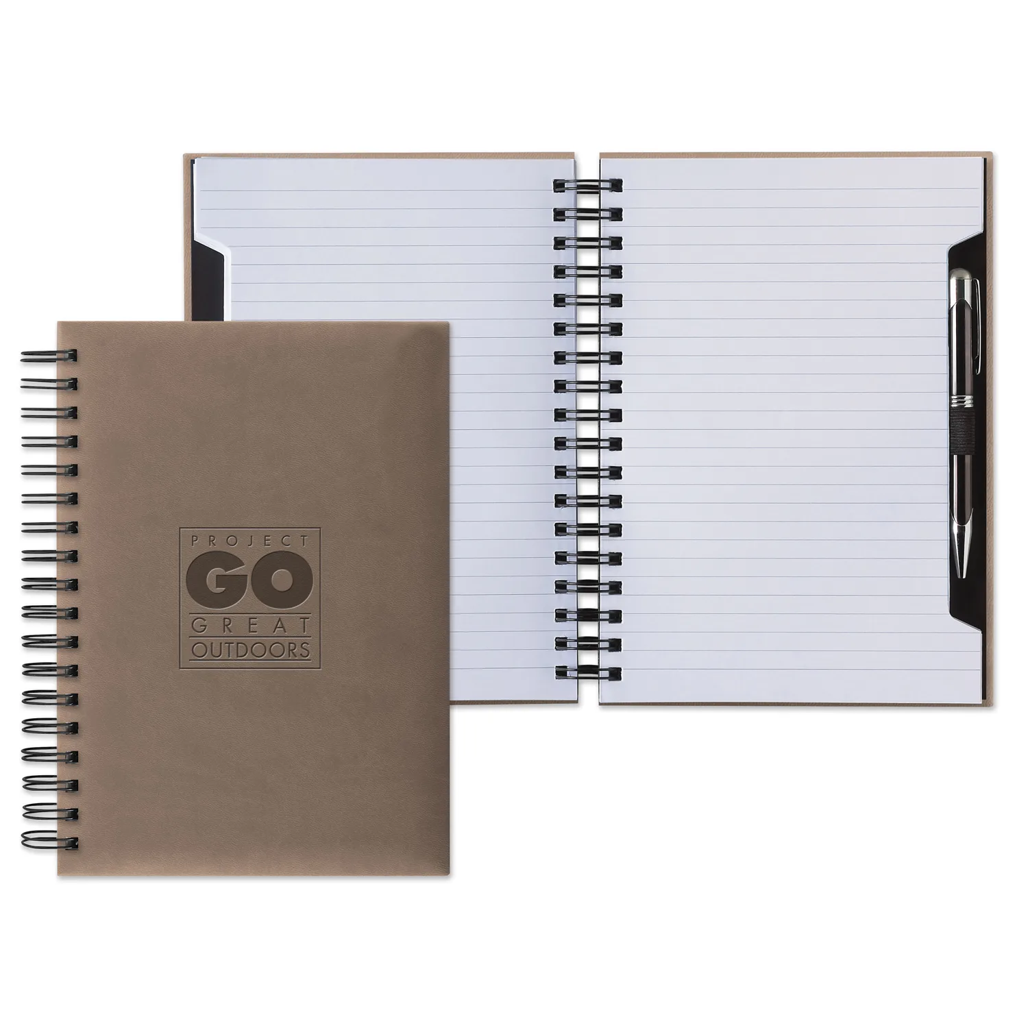 Castelli Tucson Scribe Wire Grande Lined White Page Journal view 7