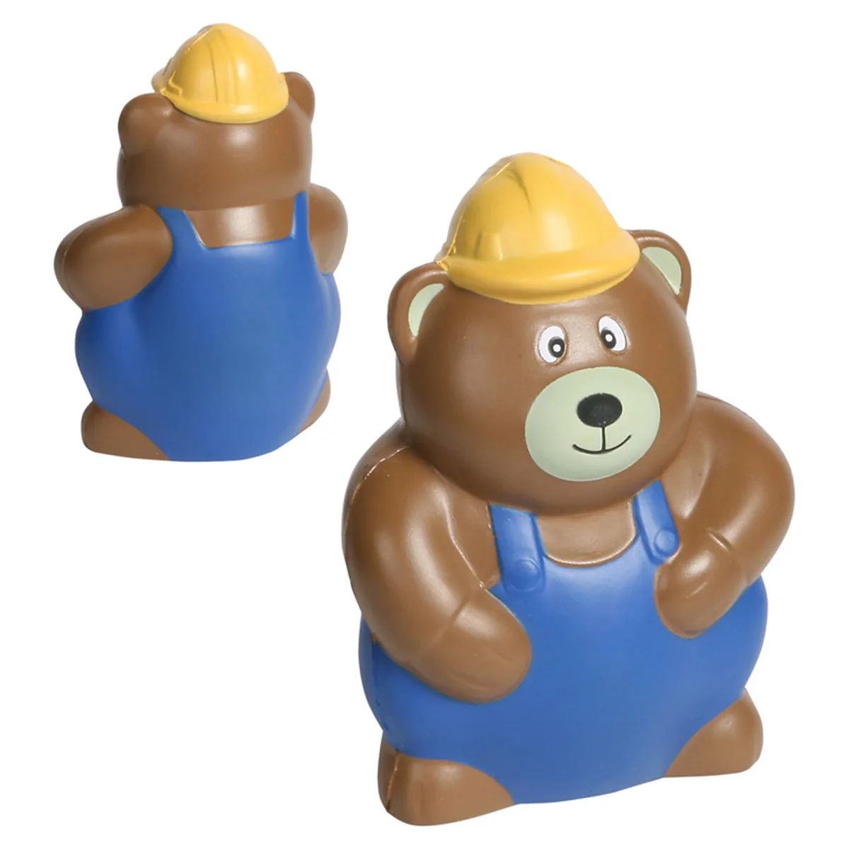 Construction Worker Bear Stress Reliever view 2