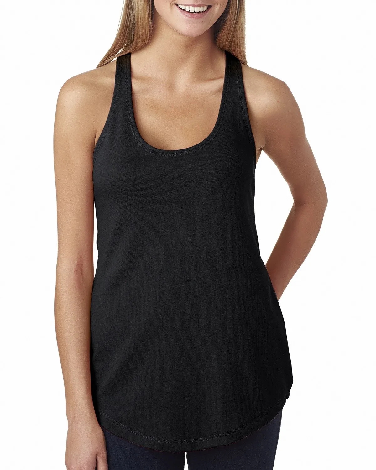NEXT LEVEL APPAREL Ladies' French Terry Racerback Tank