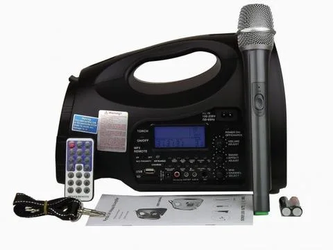Hisonic® Rechargeable Portable PA System w/100 Channel UHF