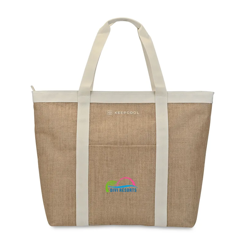 KEEPCOOL® Nairobi Jute Shopper Cooler - Natural