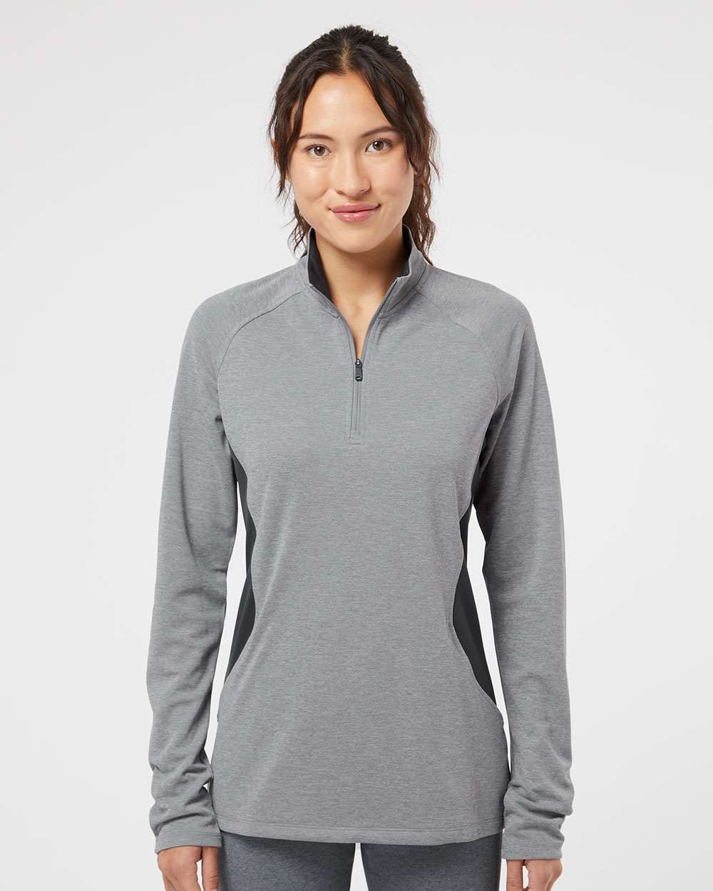 Adidas® Women's Lightweight Quarter-Zip Pullover view 5
