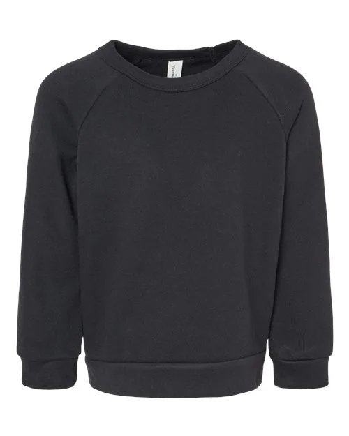 Bella+Canvas® Toddler Sponge Fleece Raglan Sweatshirt view 2