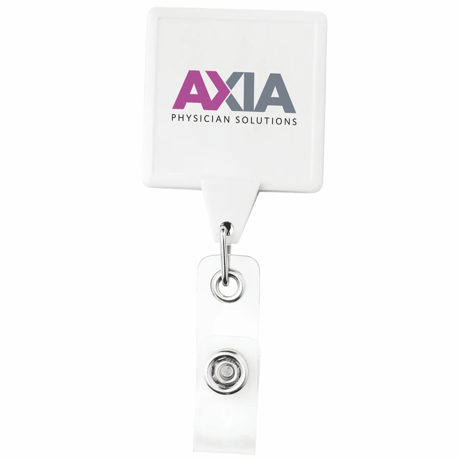 Jumbo Square Retractable Badge Reel w/belt Clip view 5