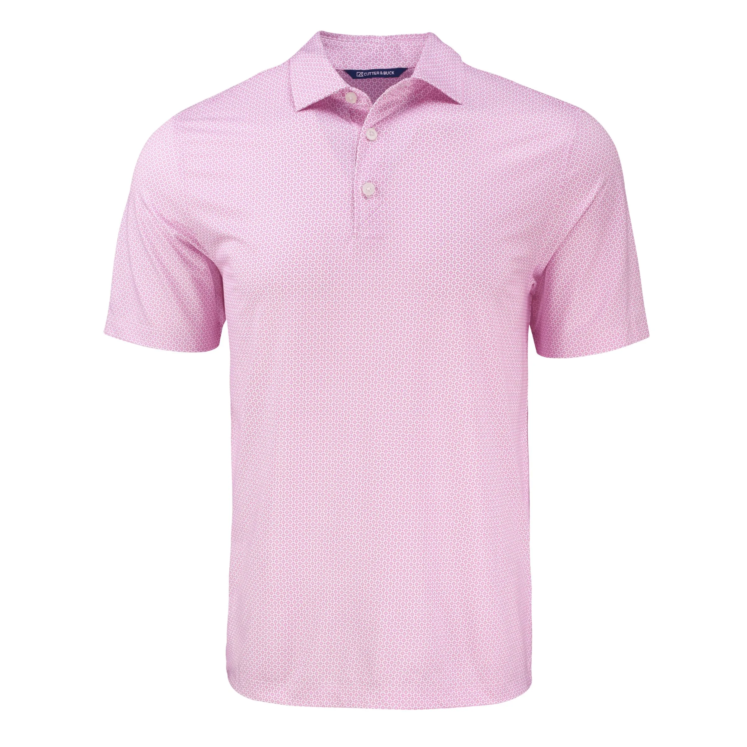 Cutter & Buck Pike Eco Diamond Dot Print Recycled Mens Polo view 3