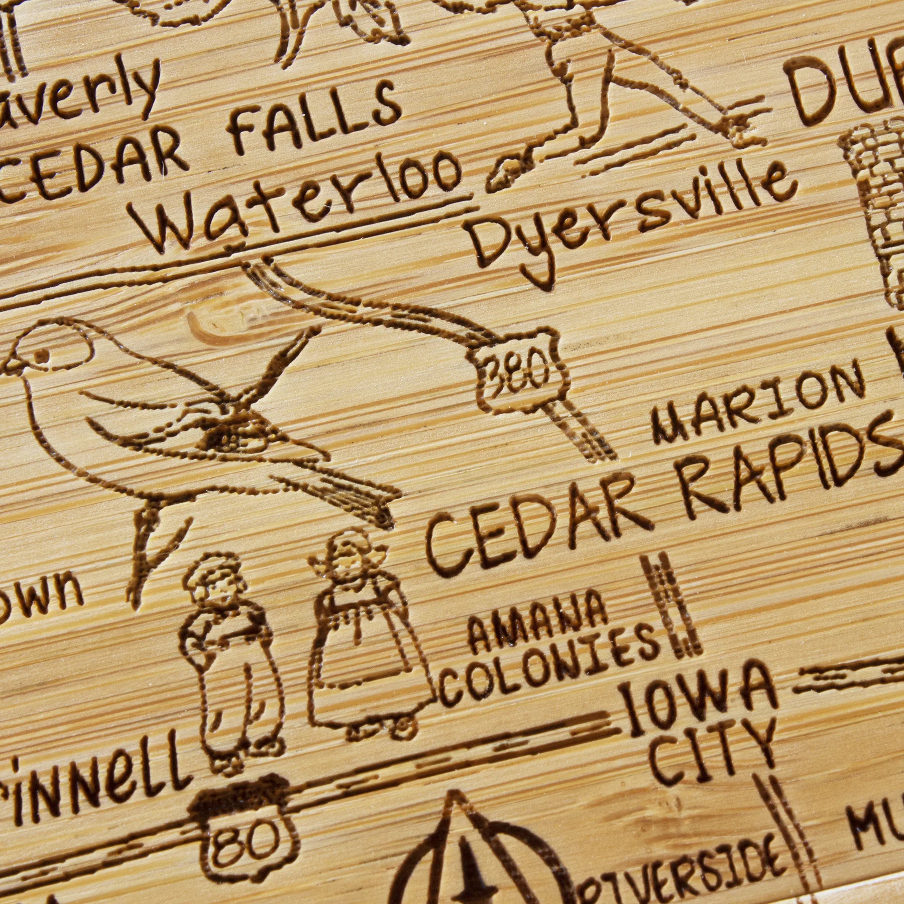 Iowa Puzzle Coaster Set view 4