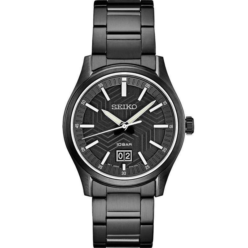 Seiko Watch Essentials Bif Quartz Black Dial