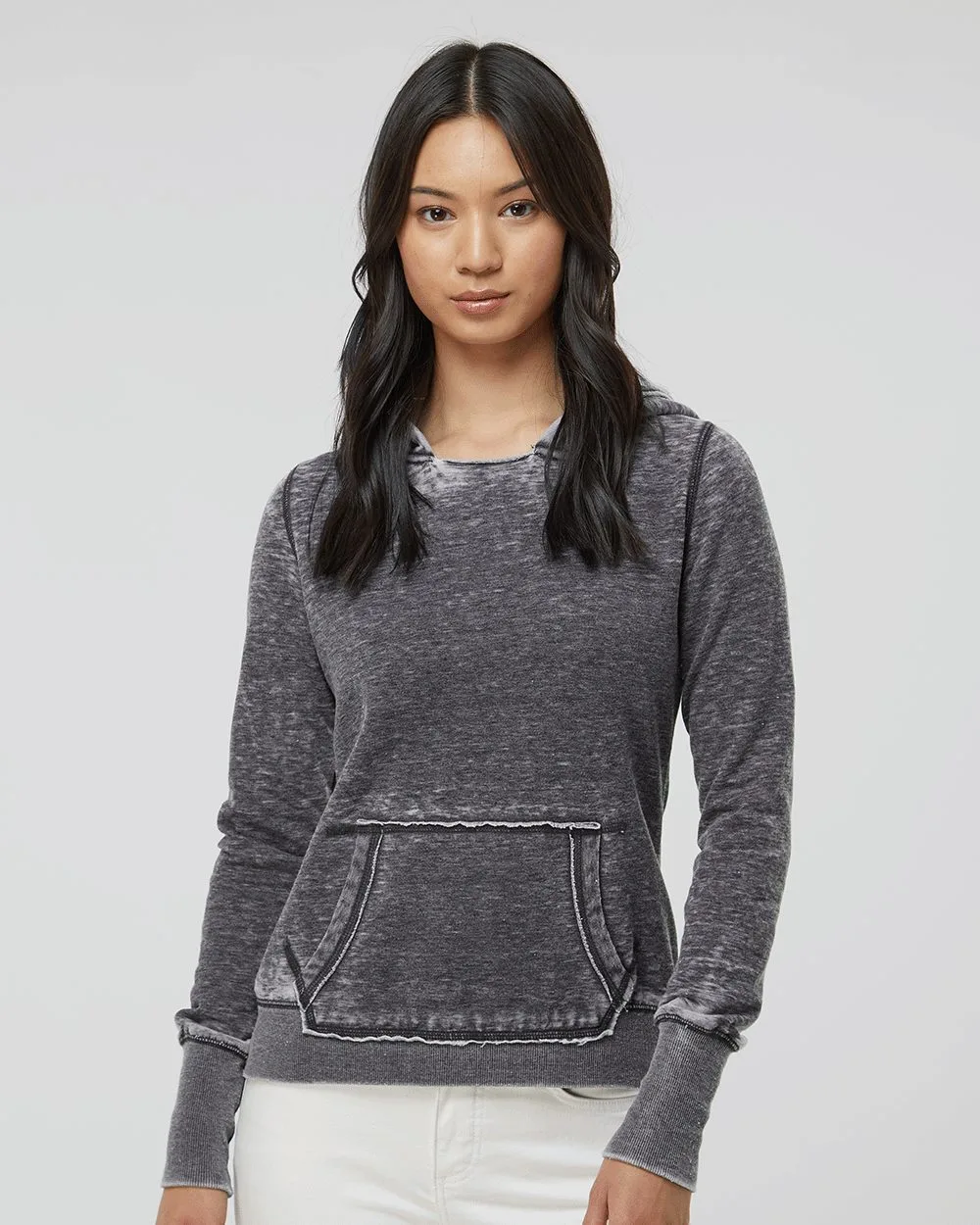 J. America® Women's Zen Fleece Hooded Sweatshirt view 2