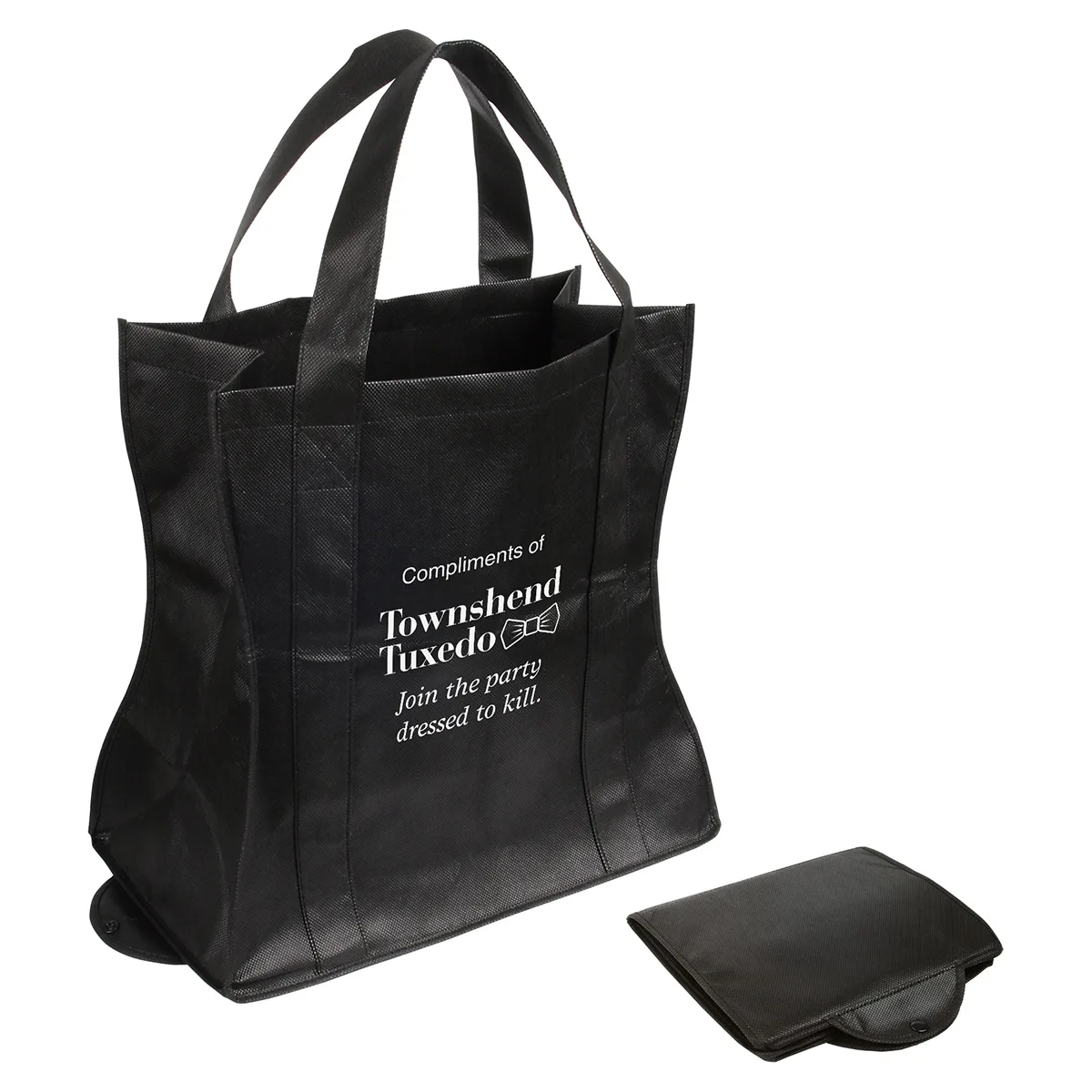 Wave Rider Non-Woven Folding Tote view 3