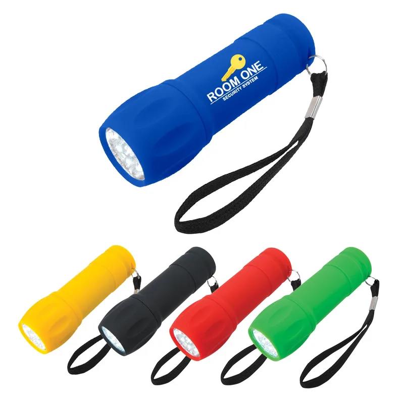 Rubberized Torch Light With Strap