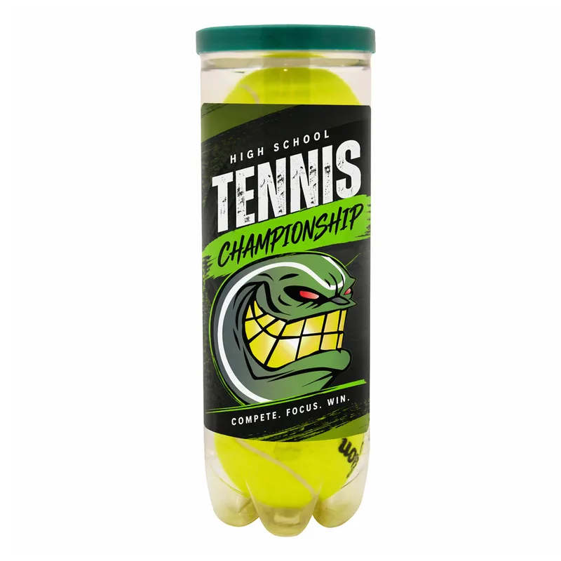 Wilson Championship Tennis Balls Half Can Wrap