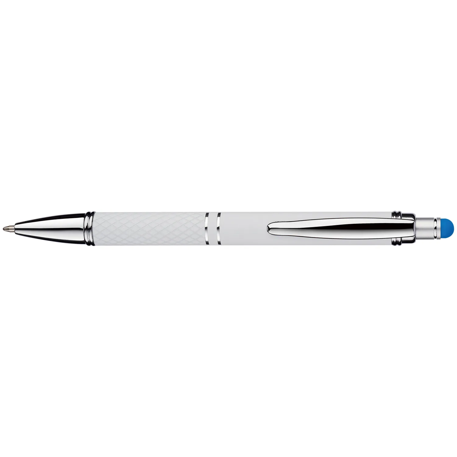White/Silver/Light Blue Blank Front