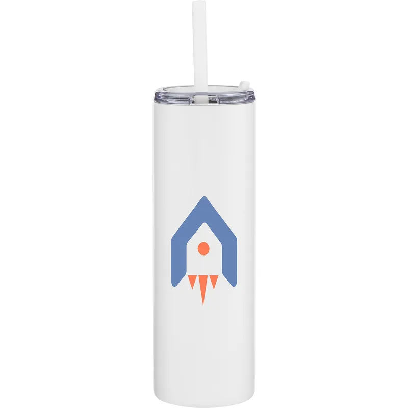 16 oz Lane Travel Tumbler (Matte White)
