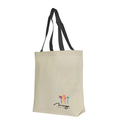 10 Oz. Color StrapTote Bag — Black