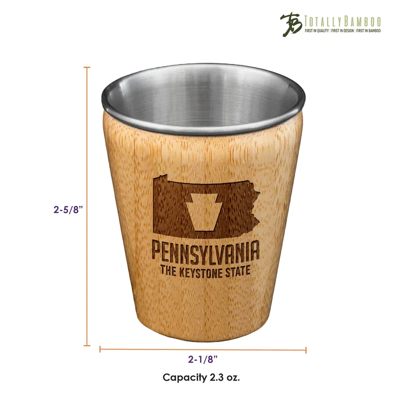Pennsylvania State Shot Glass view 3
