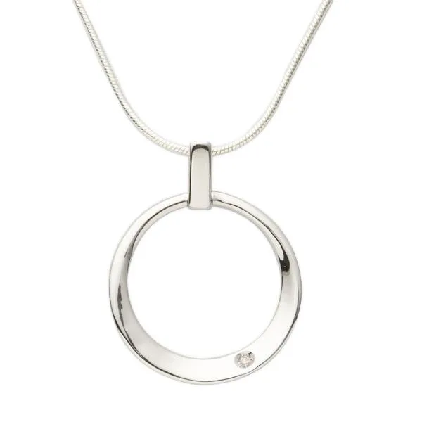 Jilco Inc Round Diamond Necklace - 0.02 Ct