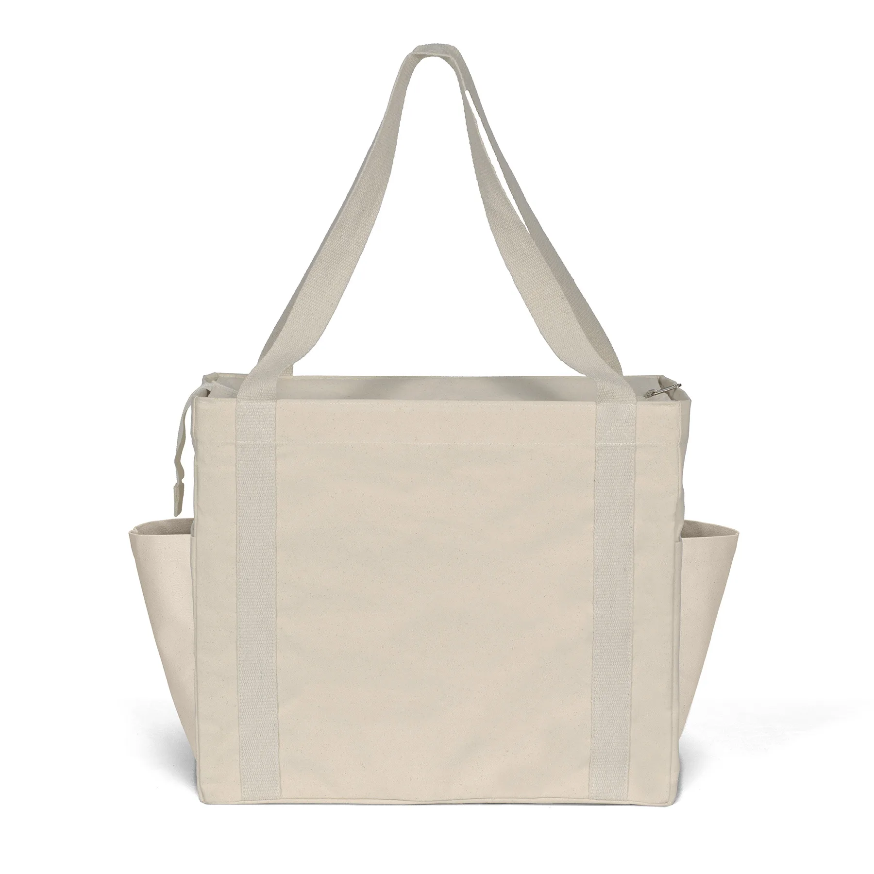 Jeremy™ Deluxe Canvas Zipper-Close Tote - ColorVista (18" x 8" x 15") view 2
