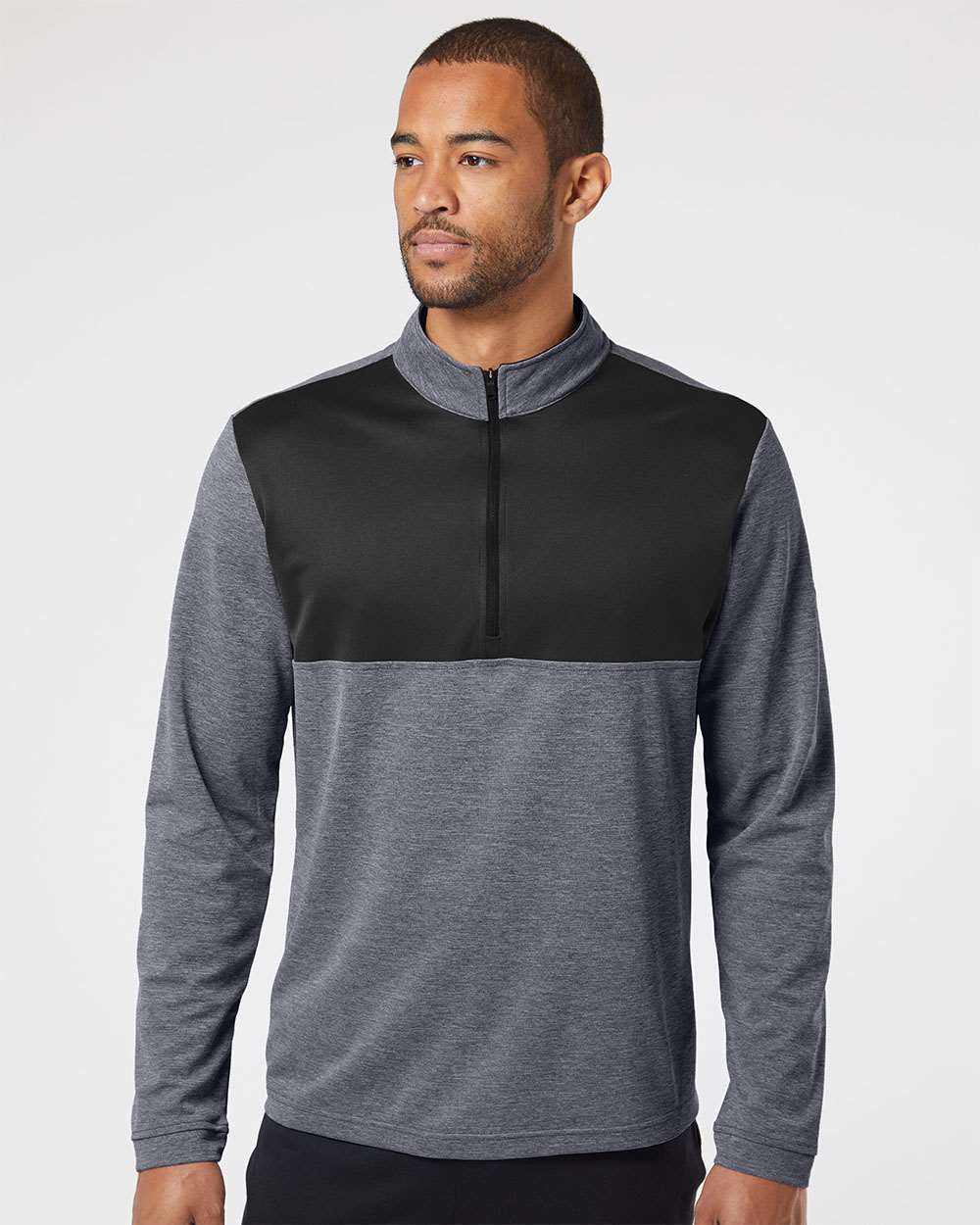 Adidas® Lightweight Quarter-Zip Pullover view 2