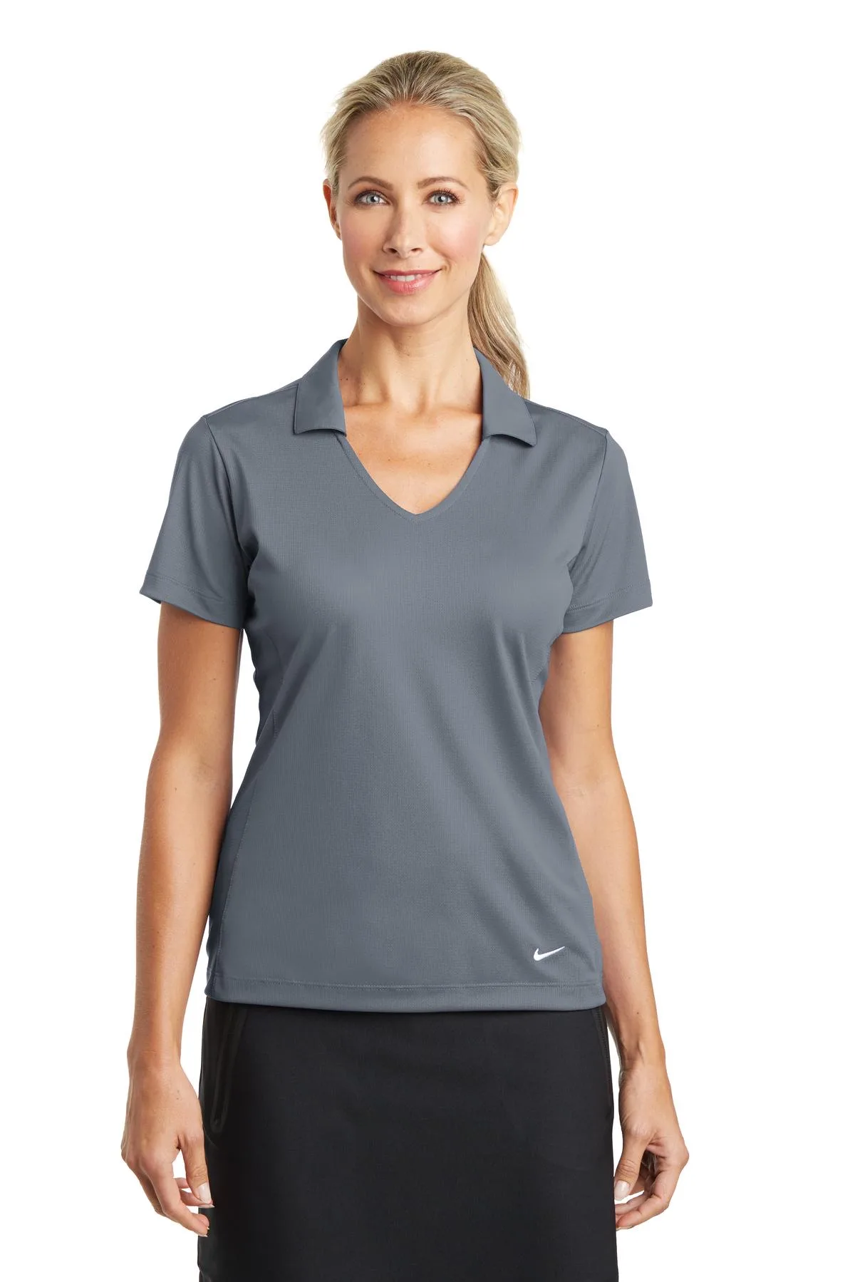 Nike Women's Dri-FIT Vertical Mesh Polo. view 5