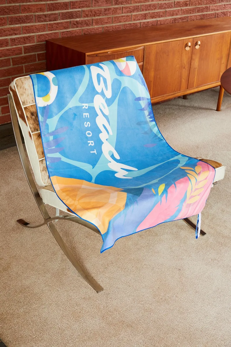 Microfiber Max Dry Sand Proof Beach Towel w/Elastic Band (30"x 60")